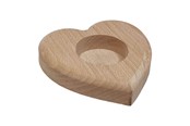 Kreativitet & Hobbyartikler - Playwood Beechwood Tea Light Holder Heart - sl204BA