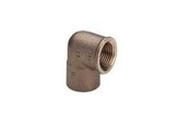 Fittings - Viega overgangsvinkel 90° muffe/muffe 18 mm x 3/4" rødgods - 109011