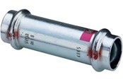 Pressrør og fittings - Viega Prestabo skydemuffe 42 mm forzinket stål - 558109