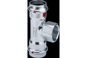 Pressrør og fittings - Viega Prestabo T-stykke 22 mm x 3/4" x 22 mm forzinket stål - 641962