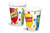 Legetøj - Folat BV Cups Happy Birthday 6pcs. - 65491