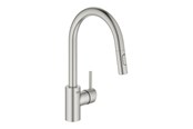 Blandingsbatterier og armaturer - Grohe Concetto Køkkenarmatur med udtræk, Supersteel - 31483DC2