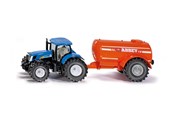 Legetøjsbil - SIKU Siku 1:50 traktor med enkeltakslet vakuumtankvogn - 313-1945
