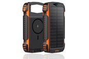 Powerbank - 4smarts TitanPack Solar Power Bank - 20 Watt Powerbank - Sort - 20000 mAh - 496560