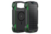 Powerbank - 4smarts TitanPack Solar Power Bank - Green Powerbank - Grøn - 20000 mAh - 540244