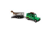 Legetøjsbil - Kids Globe Die-cast Land Rover with Dino trailer 29cm - 520178