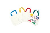 Kreativitet & Hobbyartikler - Colorations - Cotton Carrier Bag Set of 12 - CANVAS
