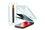 Mobil - Beskyttelsesglas - Spigen Glass tR EZ Fit (Privacy) 2 Pack - transparency - iPhone 17/16 Pro Max - AGL07908