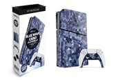 Spil tilbehør - MAXX TECH Slim Faceplates + Controller Faceplates - Blue Wave Camo - Miscellaneous Cover - Sony PlayStation 5 - MXT-SLFPBC-PS5