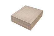 Børneværelse - Playwood Square Box with Loose Lid Paulownia Wood - sl046A