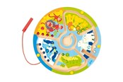 Babylegetøj - Goki Wooden Magnet Maze Learning to Count in the Zoo - 58716