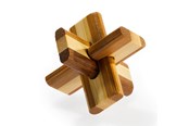 Trælegetøj - Eureka 3D Bamboo Brain Puzzle Doublecross - 52473125