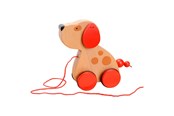 Babylegetøj - Goki Wooden Pull Animal Dog - 54942