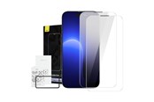 Mobil - Beskyttelsesglas - Baseus Crystal tempered glass with 0.3mm anti-dust coating for iPhone 14 Pro (2pcs). - SGBL110102
