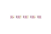 Legetøj - Haza Witbaard Miffy Garland Pink 4mtr. - 439101