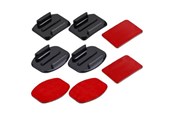 Actionkamera tilbehør - Puluz Set of  stickers and mounts for attaching sports cameras - PU09