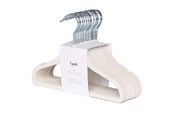 Børneværelse - 3 Sprouts - Velor Hanger 15 pcs Cream - IHVCRM-15