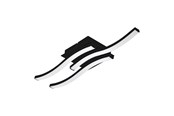 Lamper - EGLO Cabezas-E væg/loftlampe 435x110 mm, sort - 74041