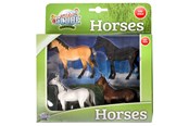 Figur - Kids Globe Horses 4pcs. 1:32 - 570199