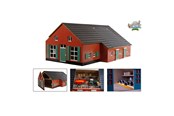 Trælegetøj - Kids Globe Farm House with Stable 1:32 - 610111