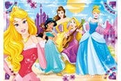 Puslespil - Clementoni Jigsaw Puzzle Super Color Maxi Disney Princess 104pcs. Floor - 23714