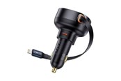 Mobil - Adaptere & Opladere - Baseus Car Charger Enjoyment Pro with lightning cable + USB-C 55W (black) - C00057803111-00