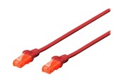 Netværkskabel - DIGITUS CAT 6 U-UTP Patch Cord - 3m - Rød - 3m - DK-1617-030/R