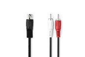 Audio kabel - Nedis CAGL20200BK10 audio cable - CAGL20200BK10