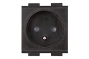 Kabler - diverse - Crestron Electronics Crestron FT2A-PWR-FR series FT2A-PWR-FR-1-BASIC - power socket mechanism - France/Belgium - 1 power socket - black - FT2A-PWR-FR-1-BASIC