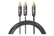 Audio kabel - Nedis subwoofer cable - 3 m - CATB24000GY30