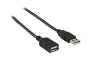 USB kabel - Nedis - USB extension cable - USB to USB - 3 m - CCGB60010BK30