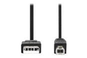 USB kabel - Nedis - USB cable - USB to USB Type B - 2 m - CCGB60100BK10