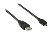 USB kabel - Nedis - USB cable - USB to Micro-USB Type B - 2 m - CCGB60500BK20