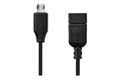 USB kabel - Nedis - USB adapter - Micro-USB Type B to USB - 20 cm - CCGB60515BK02