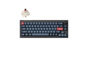 Tastatur - Keychron V2 MAX Wireless QMK/VIA Hot Swap Jupiter Brown - Carbon Black - Tastatur - Uden Numpad - Nordisk - Sort - V2M-D3-BO