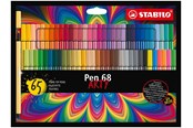 Skrive- og Tegneværktøjer - STABILO - Pen 68 ARTY cardboard wallet of 65 colors - 204074