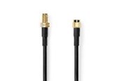 Antennekabel/stik - Nedis SMA Cable | SMA Male | SMA Female | Gold Plated | 50 Ohm - CSGL02400BK50