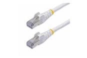 Netværkskabel - StarTech.com 12m White CAT8 Ethernet Cable Snagless S/FTP 25G/40G - patch cable - 12 m - white - Hvid - 12m - NLWH-12M-CAT8-PATCH