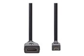 Skærmkabel - Nedis HDMI cable with Ethernet - 20 cm - CVGP34790BK02