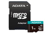 Hukommelseskort - A-Data Premier Pro MicroSD/SD V30S - 100MB/s - 1TB - AUSDX1TUI3V30SA2-RA1