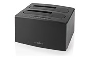 Harddisk - tilbehør - Nedis HDDUDB3210BK storage drive docking station - HDDUDB3210BK