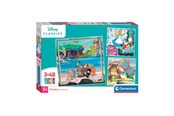 Puslespil - Clementoni Jigsaw Puzzle Super Color Square Disney Classics 3x48pcs. Floor - 25302