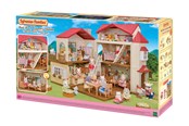 Dukkehus & tilbehør - Sylvanian Families Byhus med Lys - med det hemmelige loftsrum - 5708