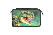 Skoletilbehør - Depesche Dino World Tredobbelt Penalhus - T-Rex - 412475