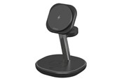 Mobil - Adaptere & Opladere - Deltaco 3-in-1 magnetic wireless charging Stand - QI-1049