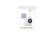Rengøring - Simplehuman Kode P skræddersyede affaldsposer, pakke med 20, hvid - CW0175