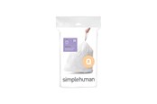 Rengøring - Simplehuman Kode Q skræddersyede affaldsposer, pakke med 20, hvid - CW0176