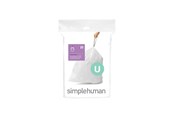 Rengøring - Simplehuman Kode U skræddersyede affaldsposer, pakke med 20, hvid - CW0217