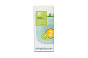 Rengøring - Simplehuman Kode Z skræddersyede affaldsposer, pakke med 30, hvid - CW0525