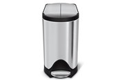 Affaldssortering - Simplehuman 10L sommerfugle pedalspand, børstet rustfrit stål - CW1899
